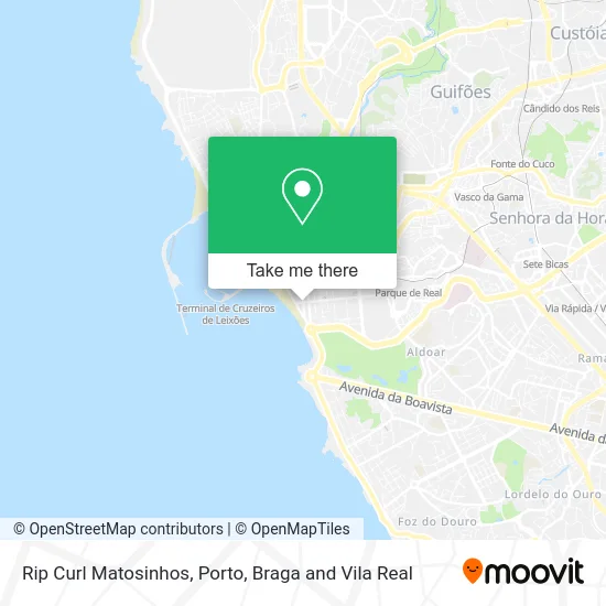 Rip Curl Matosinhos map