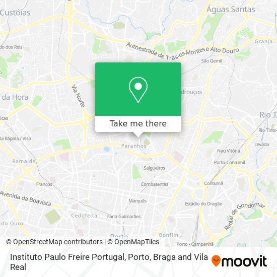 Instituto Paulo Freire Portugal map