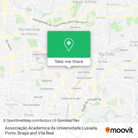 Associação Academica da Universidade Lusiada map