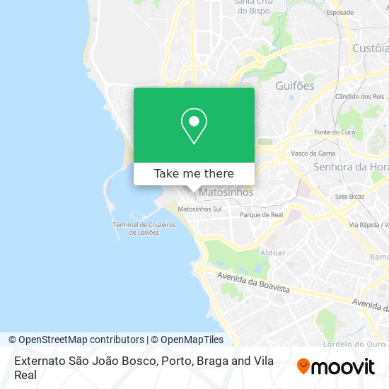 Externato São João Bosco map