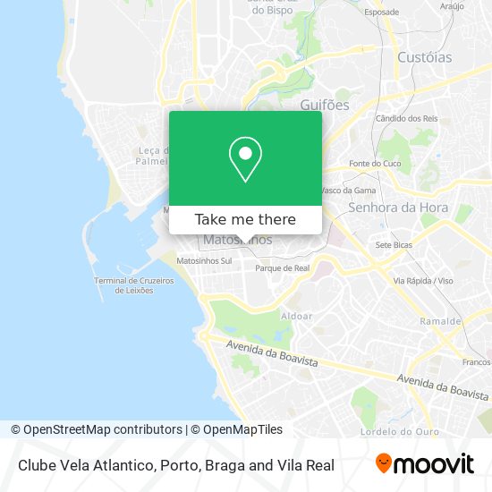 Clube Vela Atlantico map