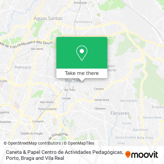 Caneta & Papel Centro de Actividades Pedagógicas map