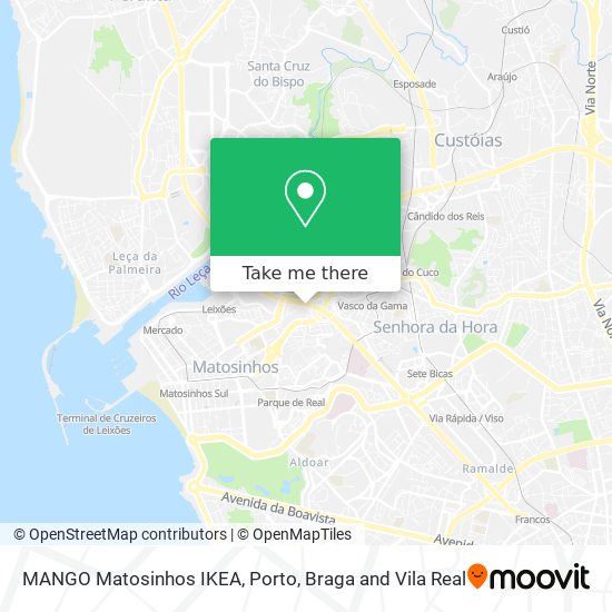 MANGO Matosinhos IKEA map