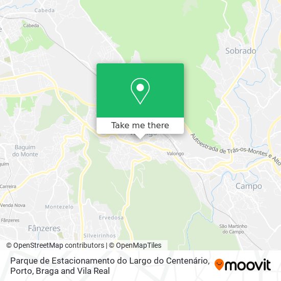 Parque de Estacionamento do Largo do Centenário mapa