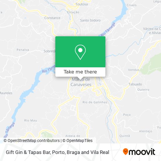 Gift Gin & Tapas Bar mapa