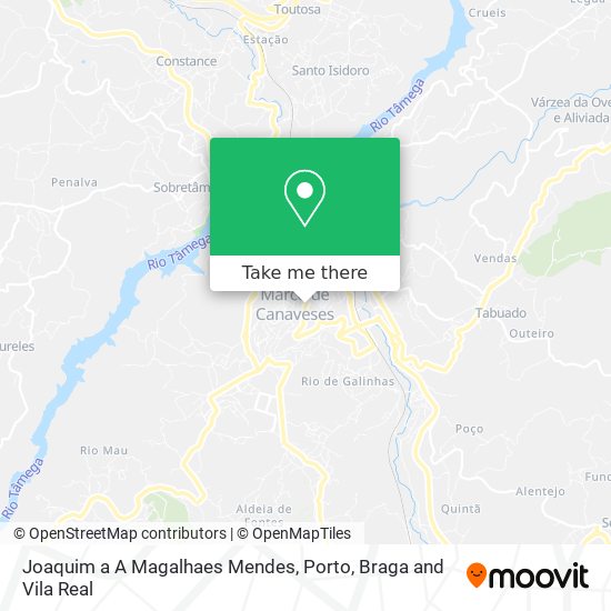 Joaquim a A Magalhaes Mendes map
