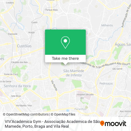 VIV'Académica Gym - Associação Académica de São Mamede map