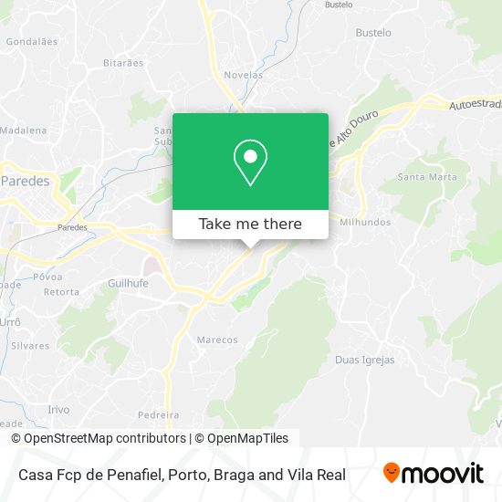 Casa Fcp de Penafiel mapa