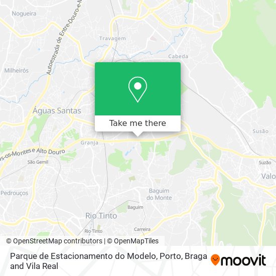 Parque de Estacionamento do Modelo map