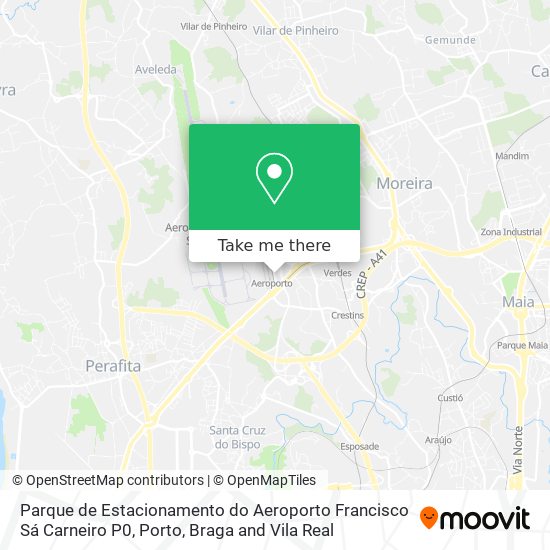 Parque de Estacionamento do Aeroporto Francisco Sá Carneiro P0 map