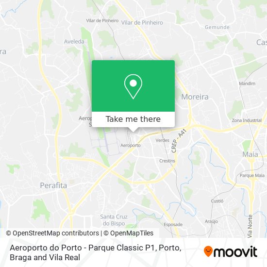 Aeroporto do Porto - Parque Classic P1 map