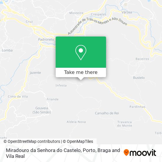 Miradouro da Senhora do Castelo map