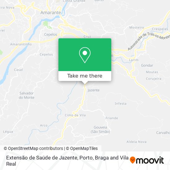 Extensão de Saúde de Jazente map