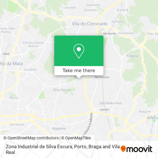 Zona Industrial de Silva Escura map