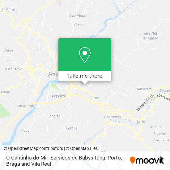 O Cantinho do Mi - Serviços de Babysitting mapa