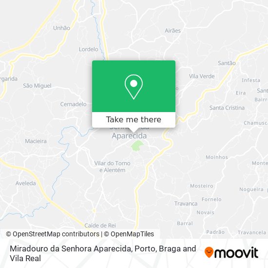 Miradouro da Senhora Aparecida map