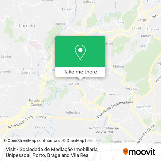 Visit - Sociedade de Mediação Imobiliária, Unipessoal mapa