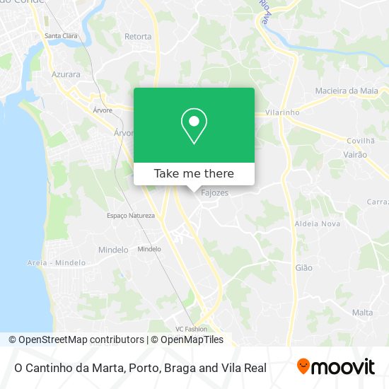 O Cantinho da Marta map