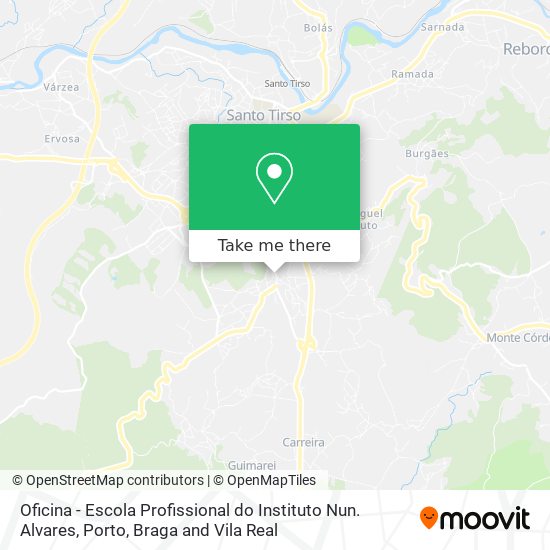 Oficina - Escola Profissional do Instituto Nun. Alvares mapa