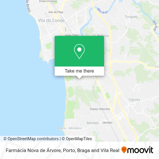 Farmácia Nova de Árvore map
