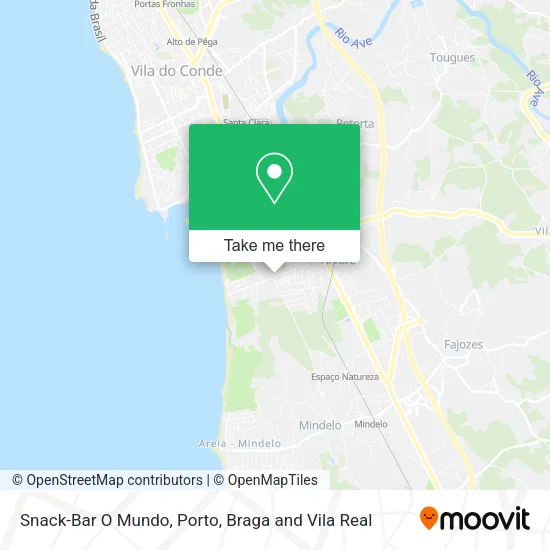 Snack-Bar O Mundo map