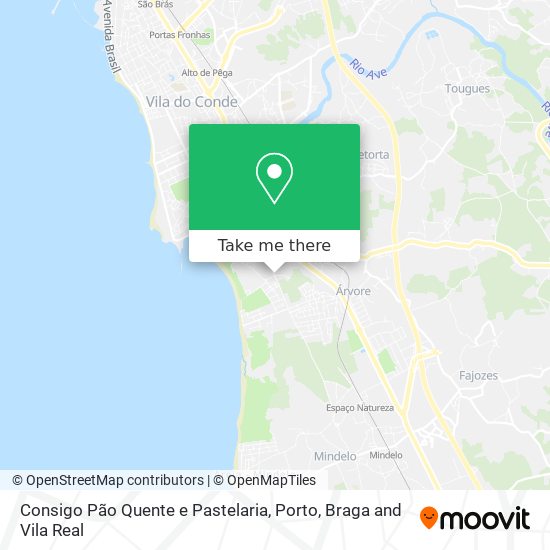 Consigo Pão Quente e Pastelaria mapa