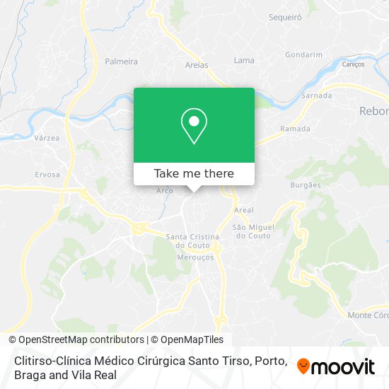 Clitirso-Clínica Médico Cirúrgica Santo Tirso map