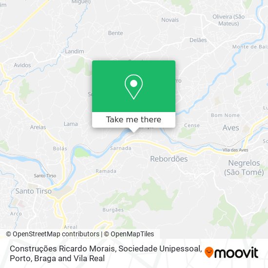 Construções Ricardo Morais, Sociedade Unipessoal map