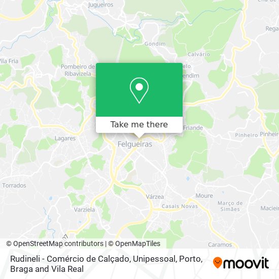 Rudineli - Comércio de Calçado, Unipessoal map