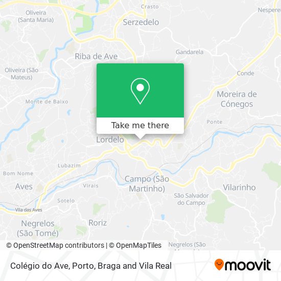 Colégio do Ave mapa