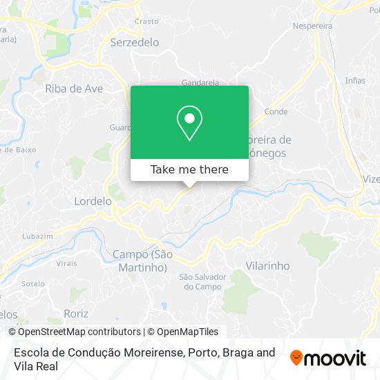 Escola de Condução Moreirense map