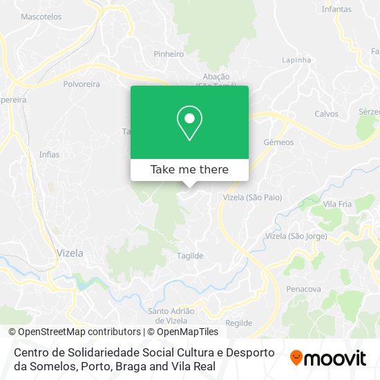 Centro de Solidariedade Social Cultura e Desporto da Somelos mapa