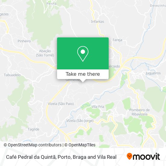 Café Pedral da Quintã mapa