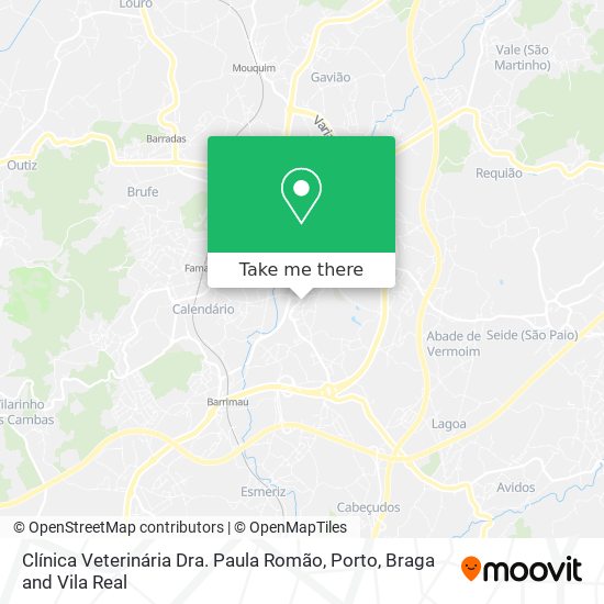 Clínica Veterinária Dra. Paula Romão map