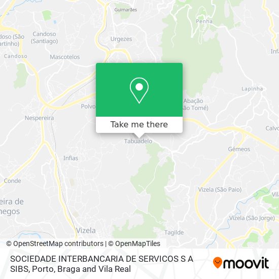 SOCIEDADE INTERBANCARIA DE SERVICOS S A SIBS mapa