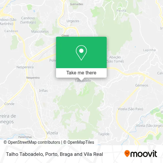 Talho Taboadelo map