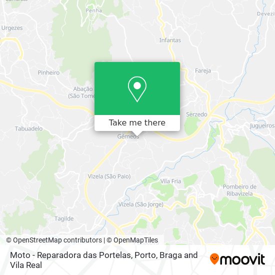 Moto - Reparadora das Portelas map