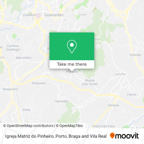 Igreja Matriz do Pinheiro mapa