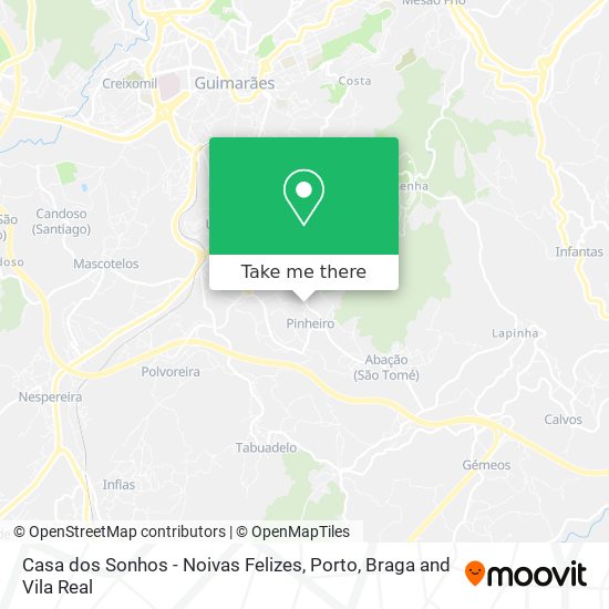 Casa dos Sonhos - Noivas Felizes mapa