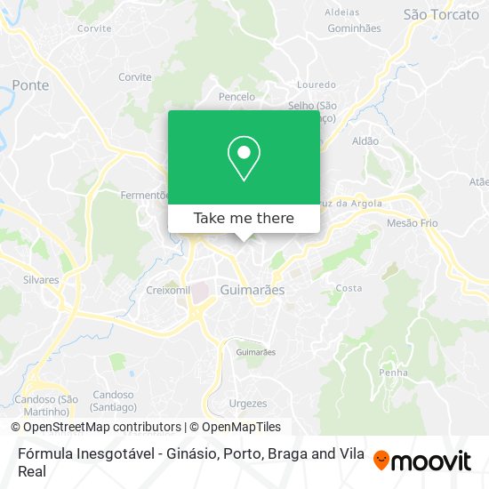 Fórmula Inesgotável - Ginásio mapa