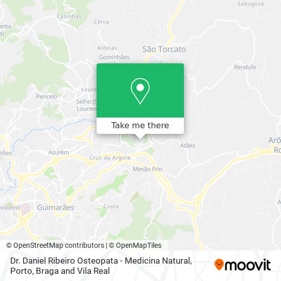 Dr. Daniel Ribeiro Osteopata - Medicina Natural mapa