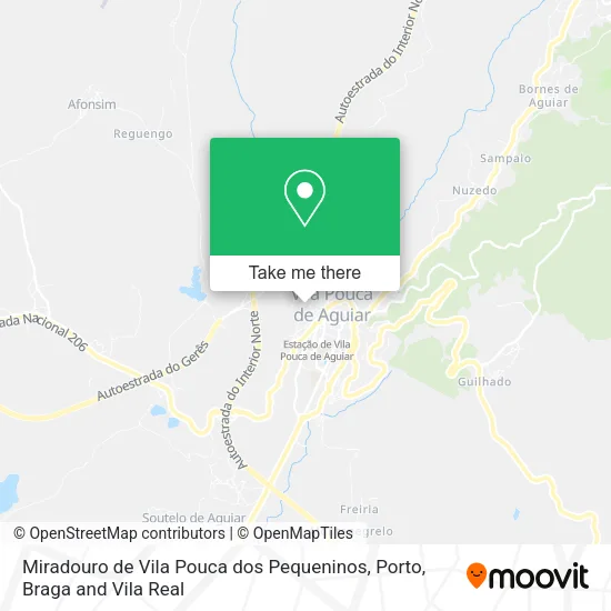 Miradouro de Vila Pouca dos Pequeninos map