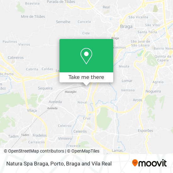 Natura Spa Braga map