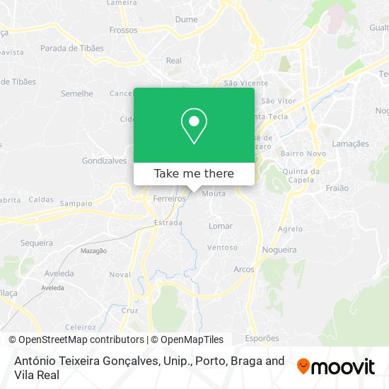 António Teixeira Gonçalves, Unip. map