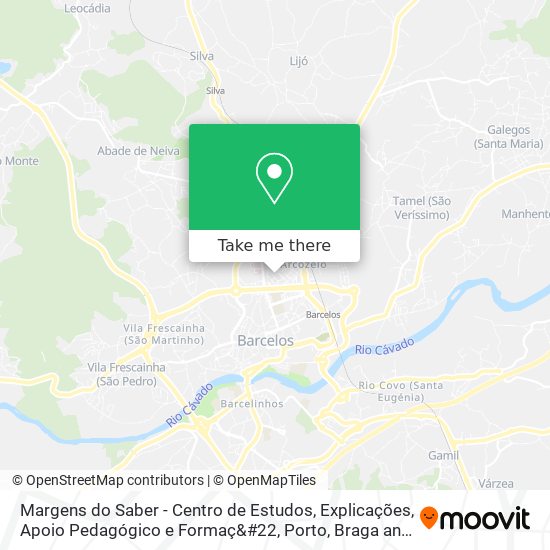 Margens do Saber - Centro de Estudos, Explicações, Apoio Pedagógico e Formaç&#22 mapa