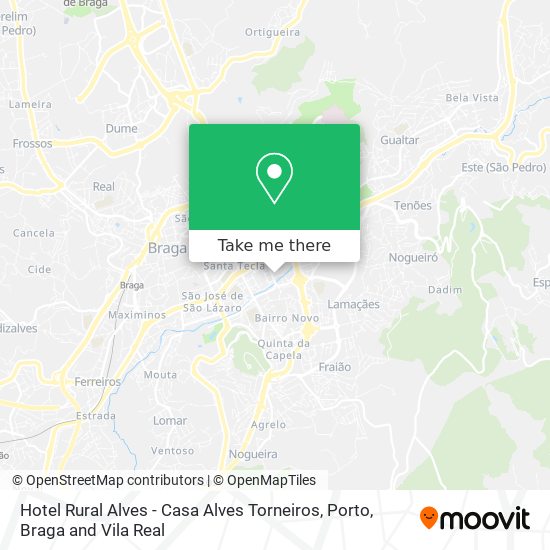 Hotel Rural Alves - Casa Alves Torneiros map