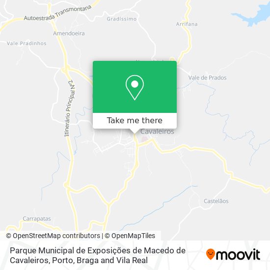 Parque Municipal de Exposições de Macedo de Cavaleiros map