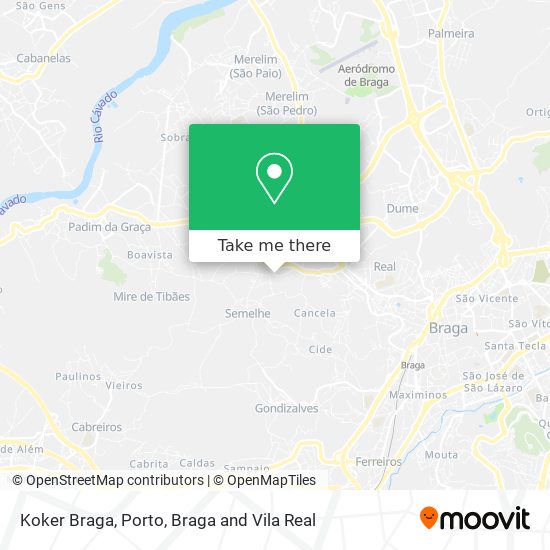 Koker Braga mapa