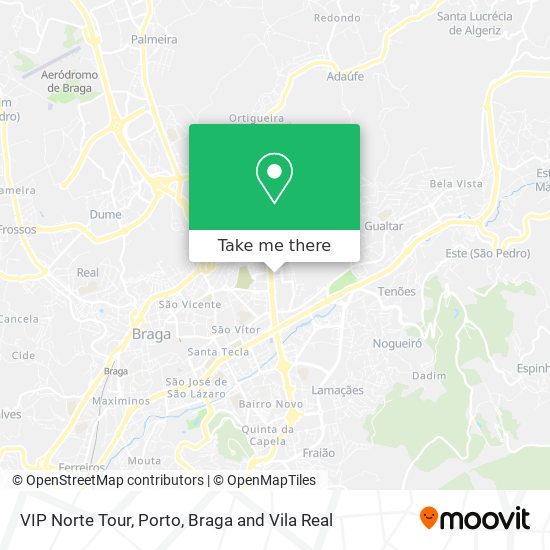 VIP Norte Tour map