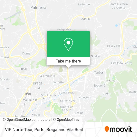 VIP Norte Tour map